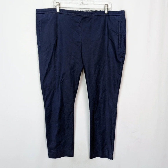 BODEN Sz 18R Richmond Cigarette Pants Straight Leg Classic Stretch Fabric Staple - Picture 1 of 9
